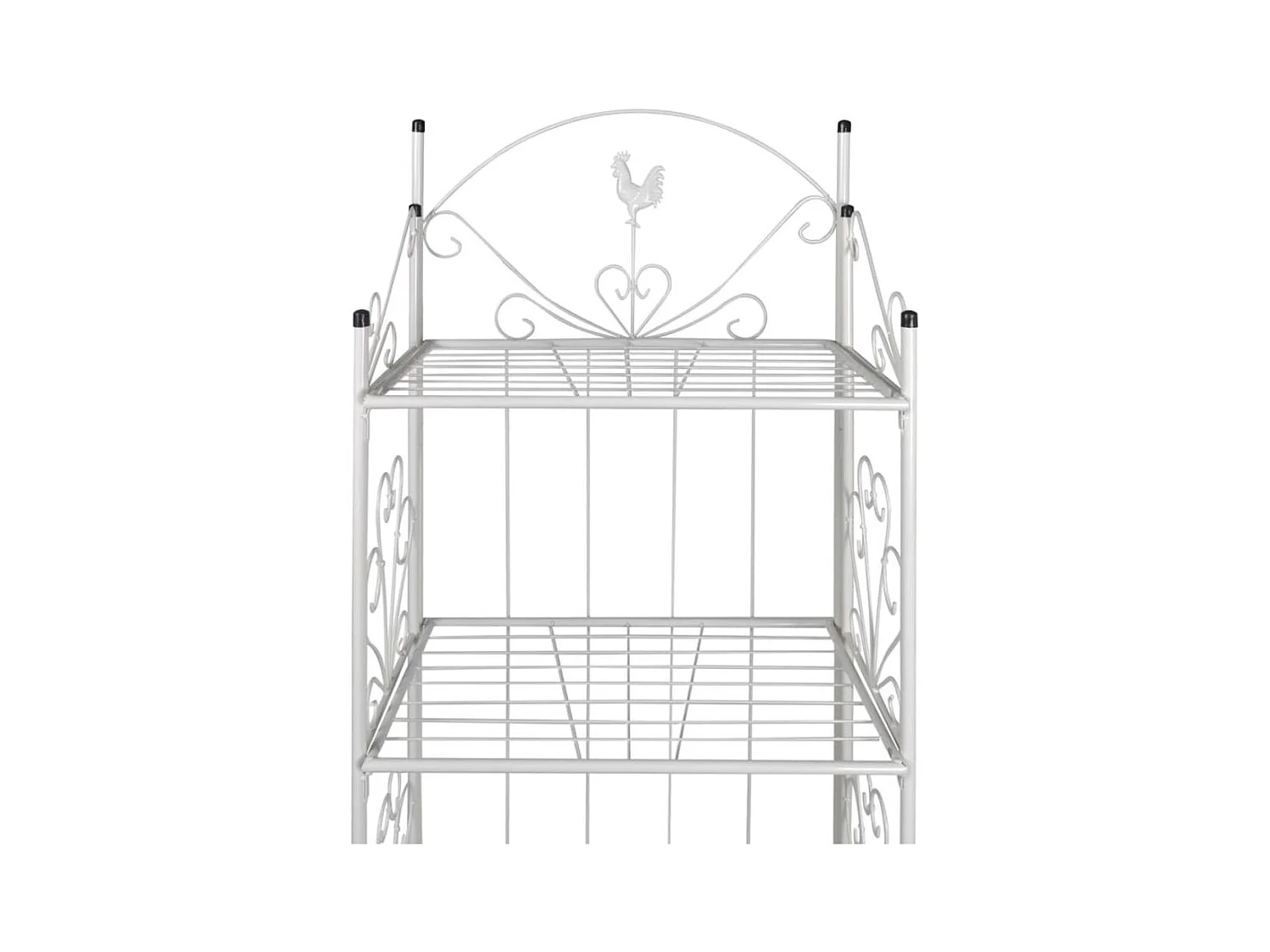 Soporte para plantas cuadrado blanco