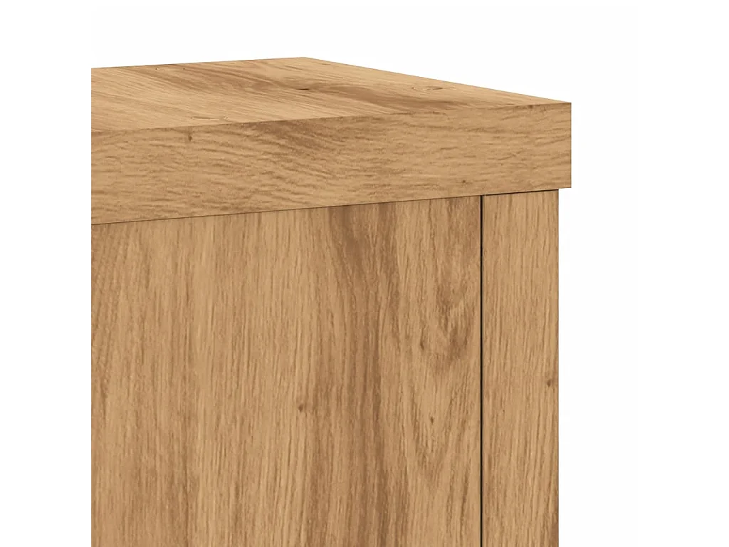 Supports pour plantes 2 pcs chêne artisanal bois d'ingénierie