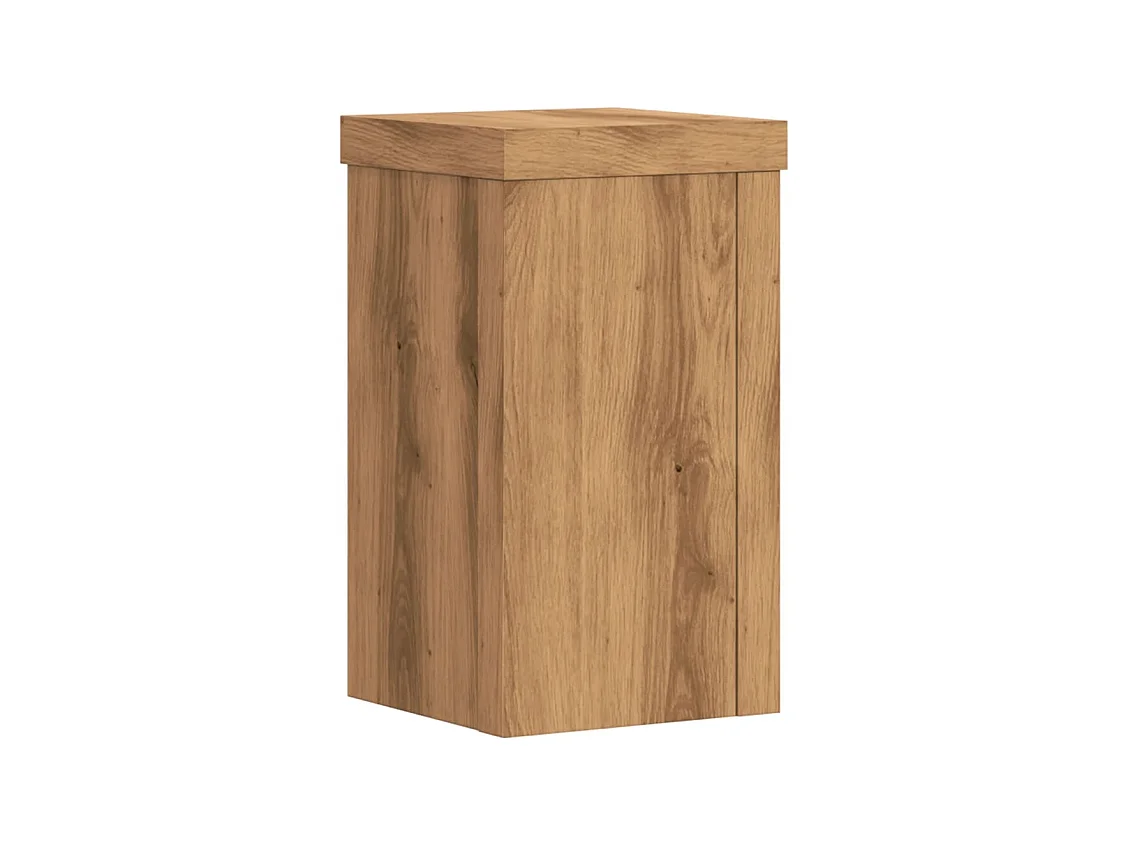 Portavasi 2 pezzi in legno di quercia lavorato