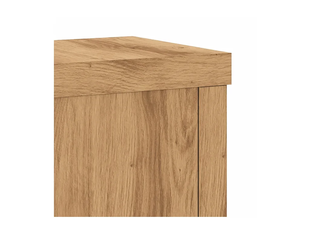 Portavasi 2 pezzi in legno di quercia lavorato