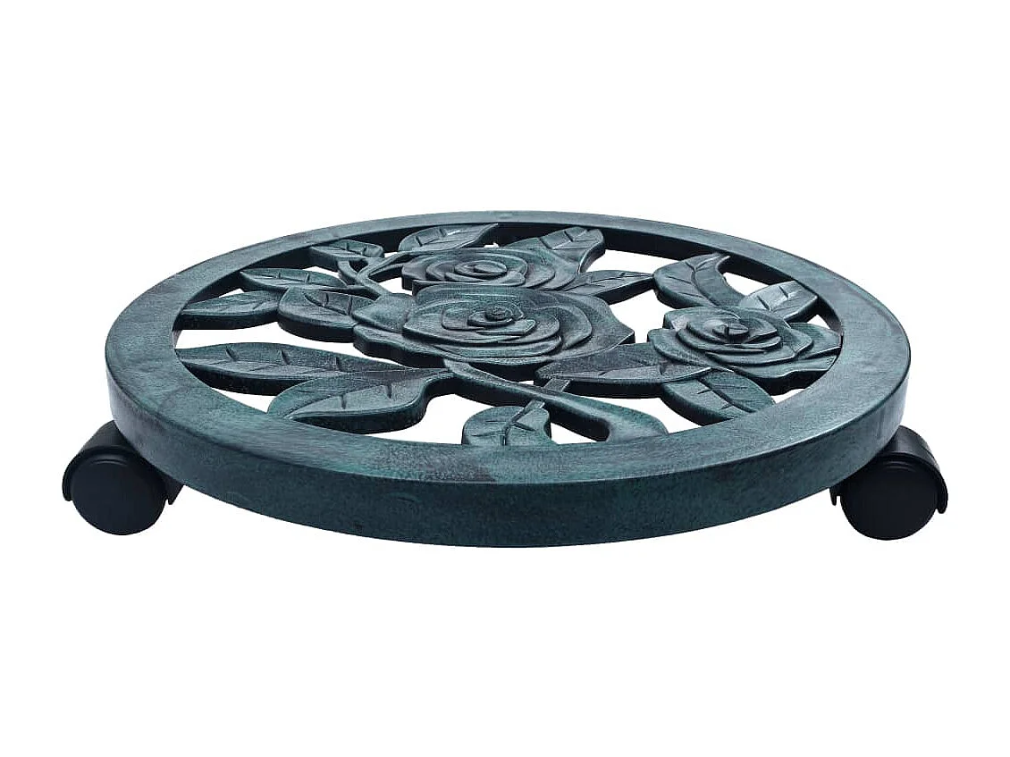 Chariots pour plantes 6 pcs Vert 38 cm Plastique