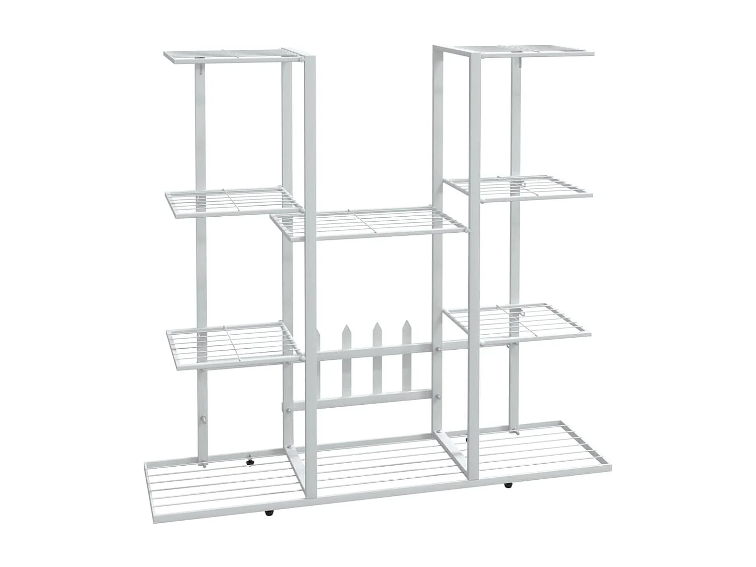 Jardinière 94,5x25x89 cm Blanc Fer