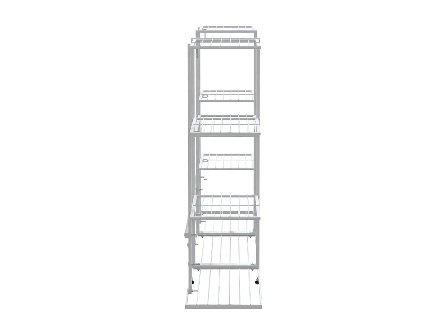 Jardinière 94,5x25x89 cm Blanc Fer
