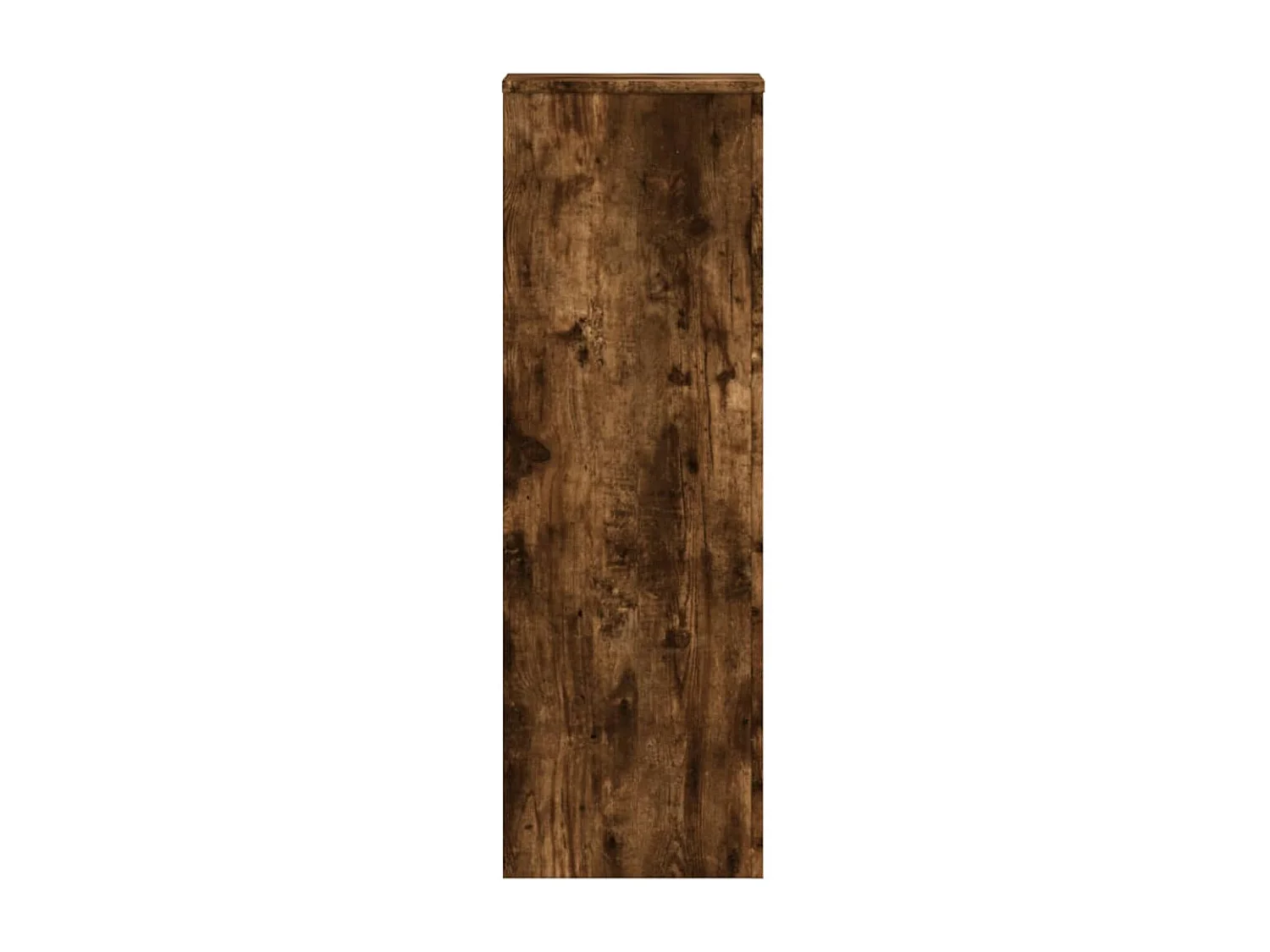 Support pour plantes chêne fumé 33x33x100 cm bois d'ingénierie