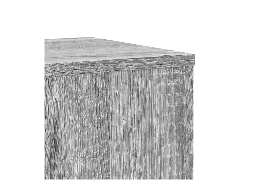 Portavasi in 2 pezzi, legno ingegnerizzato grigio Sonoma