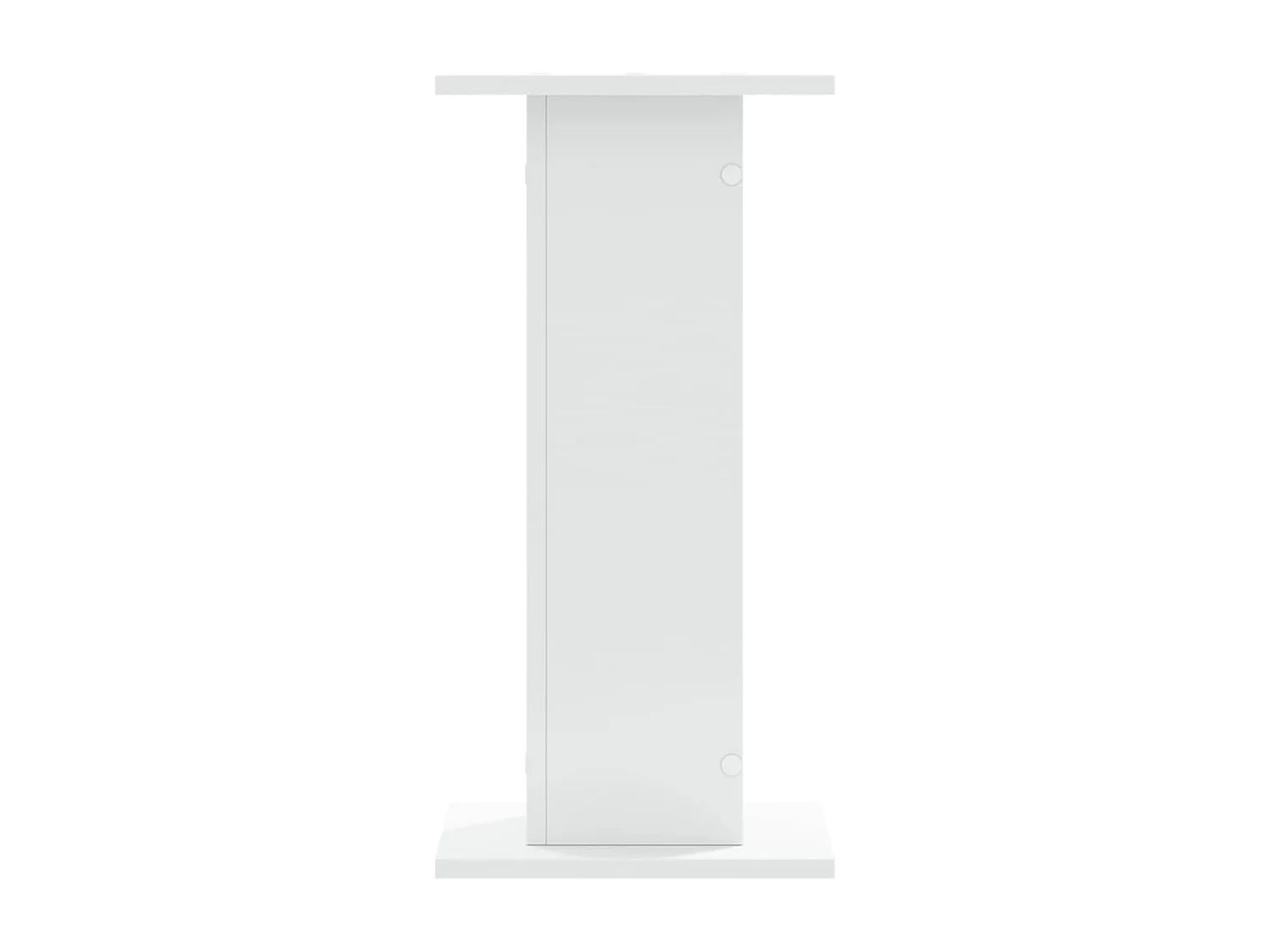 Supports pour plantes 2 pcs blanc 30x30x60 cm bois d'ingénierie