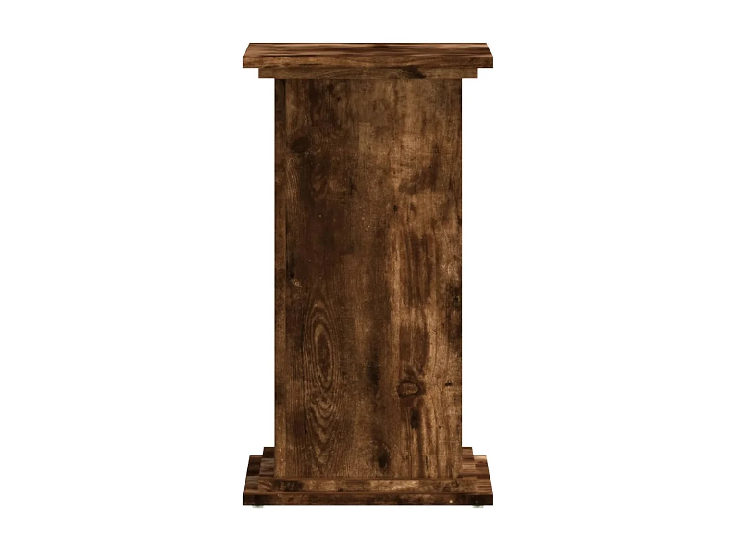 Support pour plantes chêne fumé 33x33x60 cm bois d'ingénierie