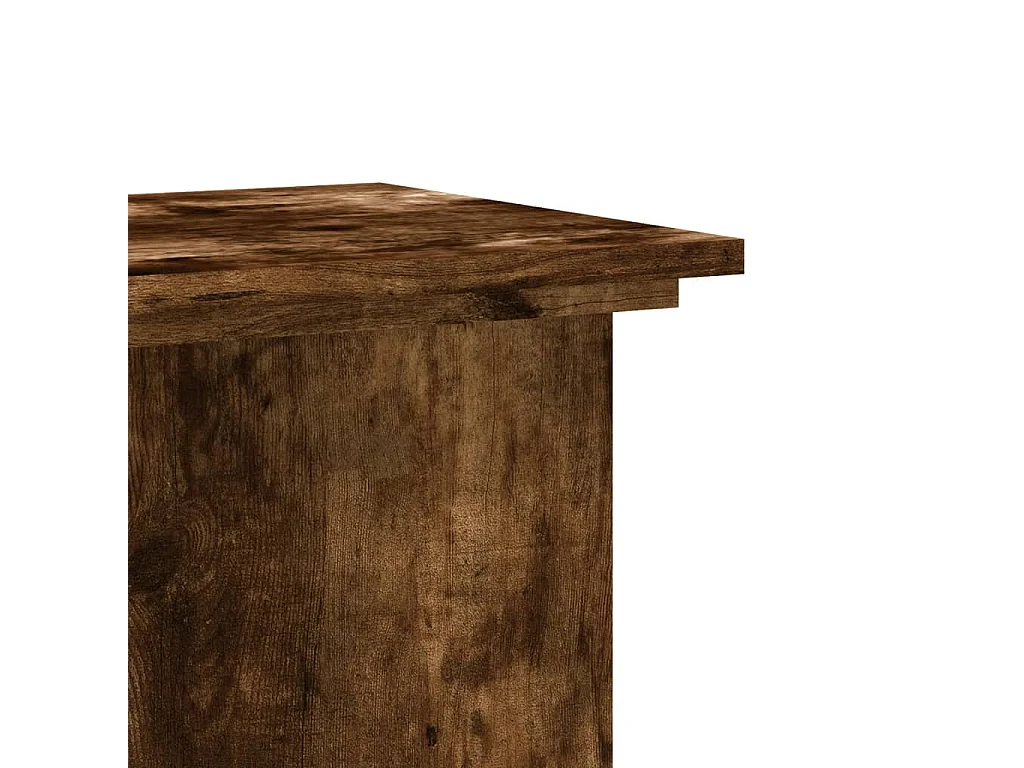 Support pour plantes chêne fumé 33x33x60 cm bois d'ingénierie