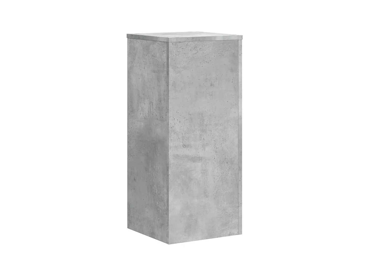 Supporti per piante 2 pezzi in cemento grigio e legno ingegnerizzato