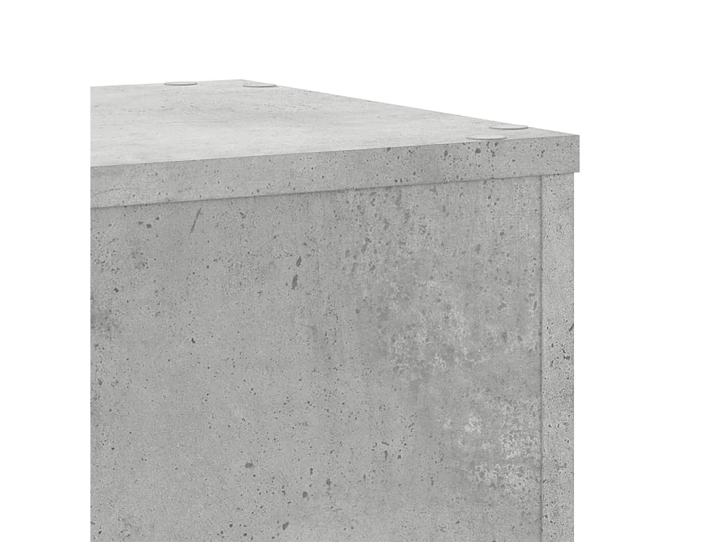 Supporti per piante 2 pezzi in cemento grigio e legno ingegnerizzato