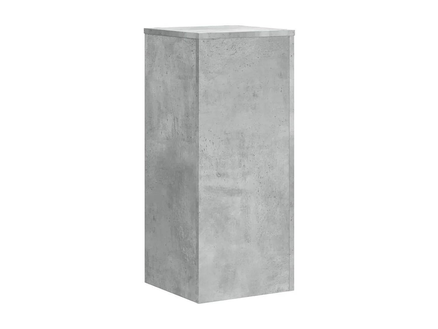 Supports pour plantes 2 pcs gris béton bois d'ingénierie