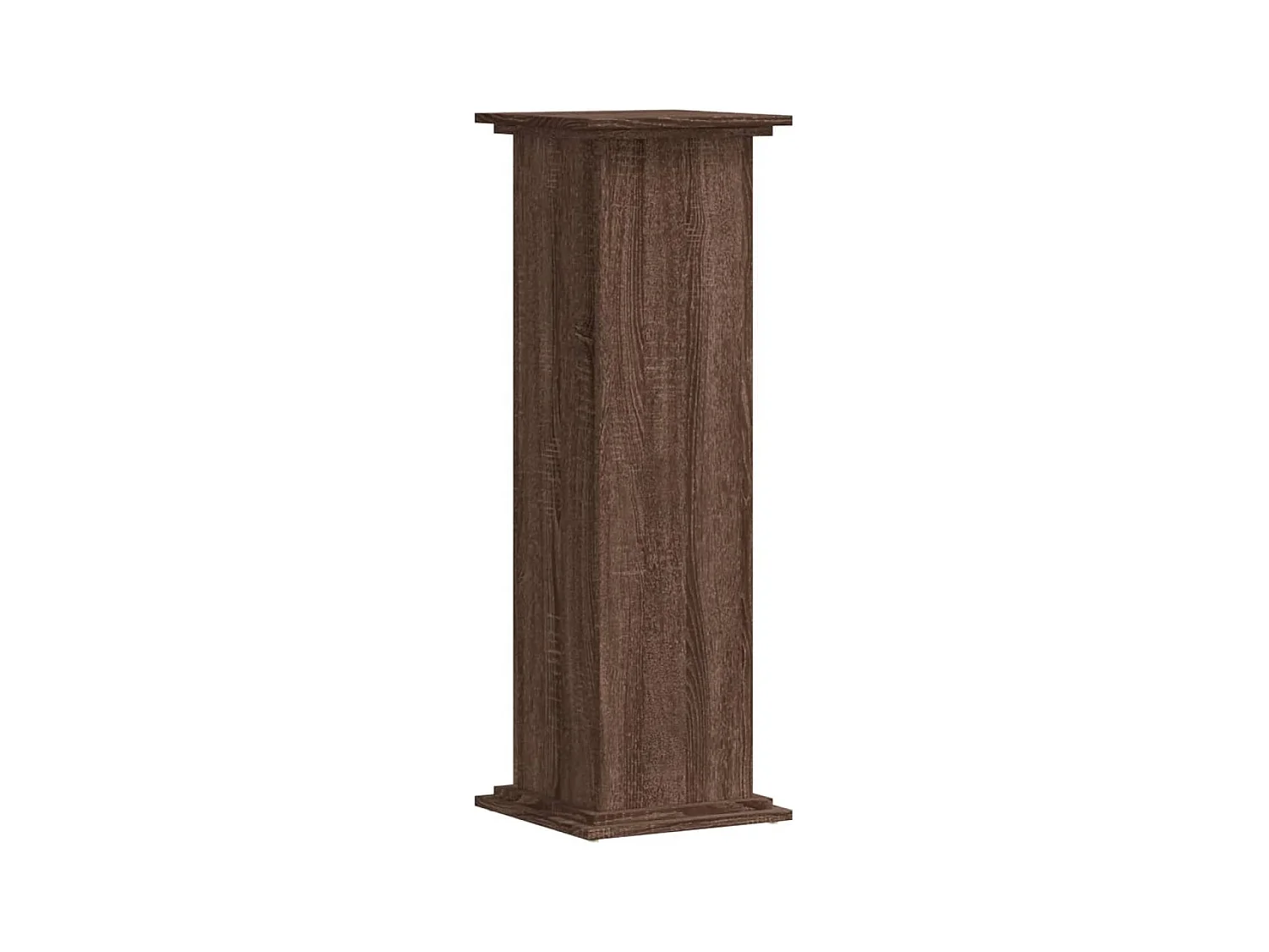 Plantenstandaard bruin eiken 33x33x100 cm bewerkt hout