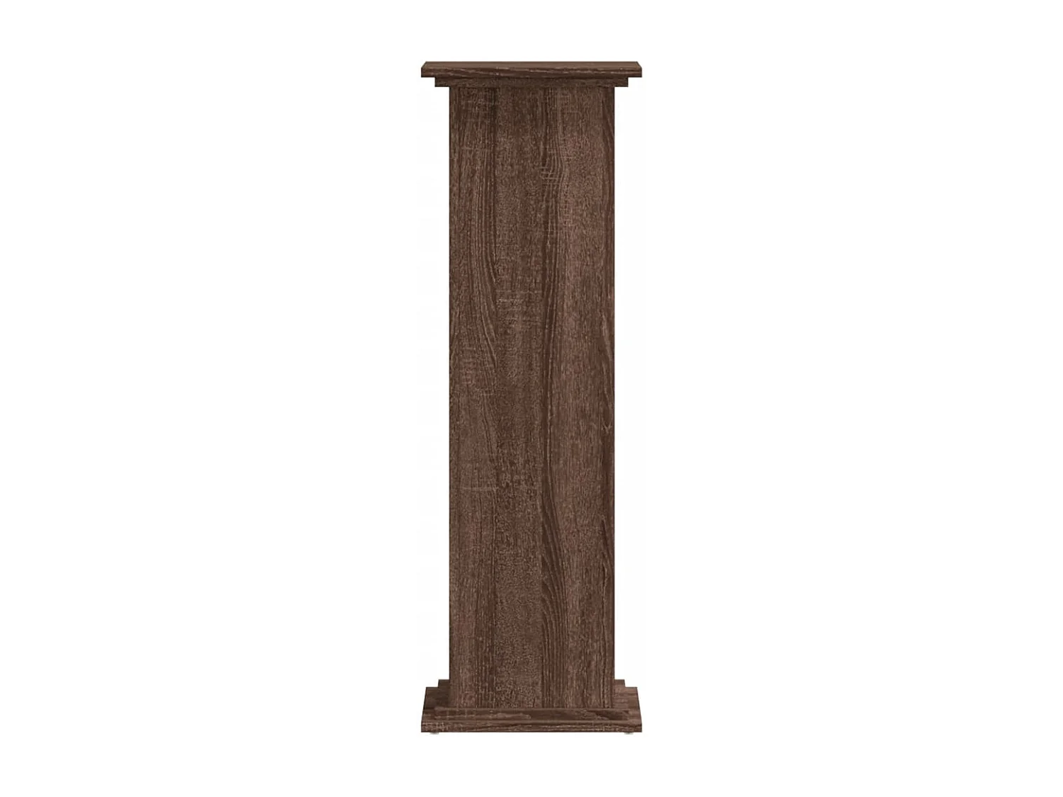 Soporte para plantas de roble marrón 33x33x100 cm de madera de ingeniería