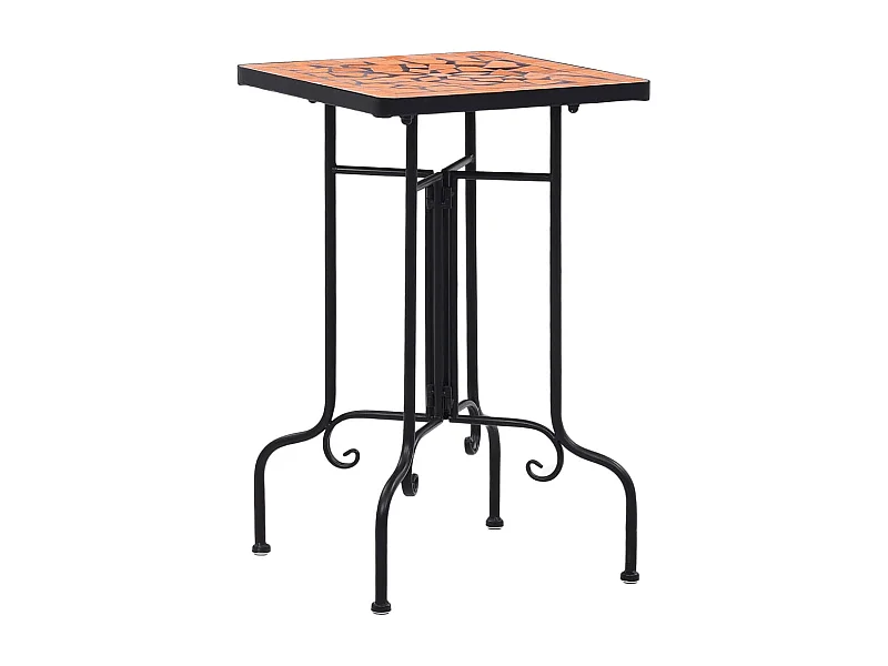 Table de bistro mosaïque Terre cuite Céramique