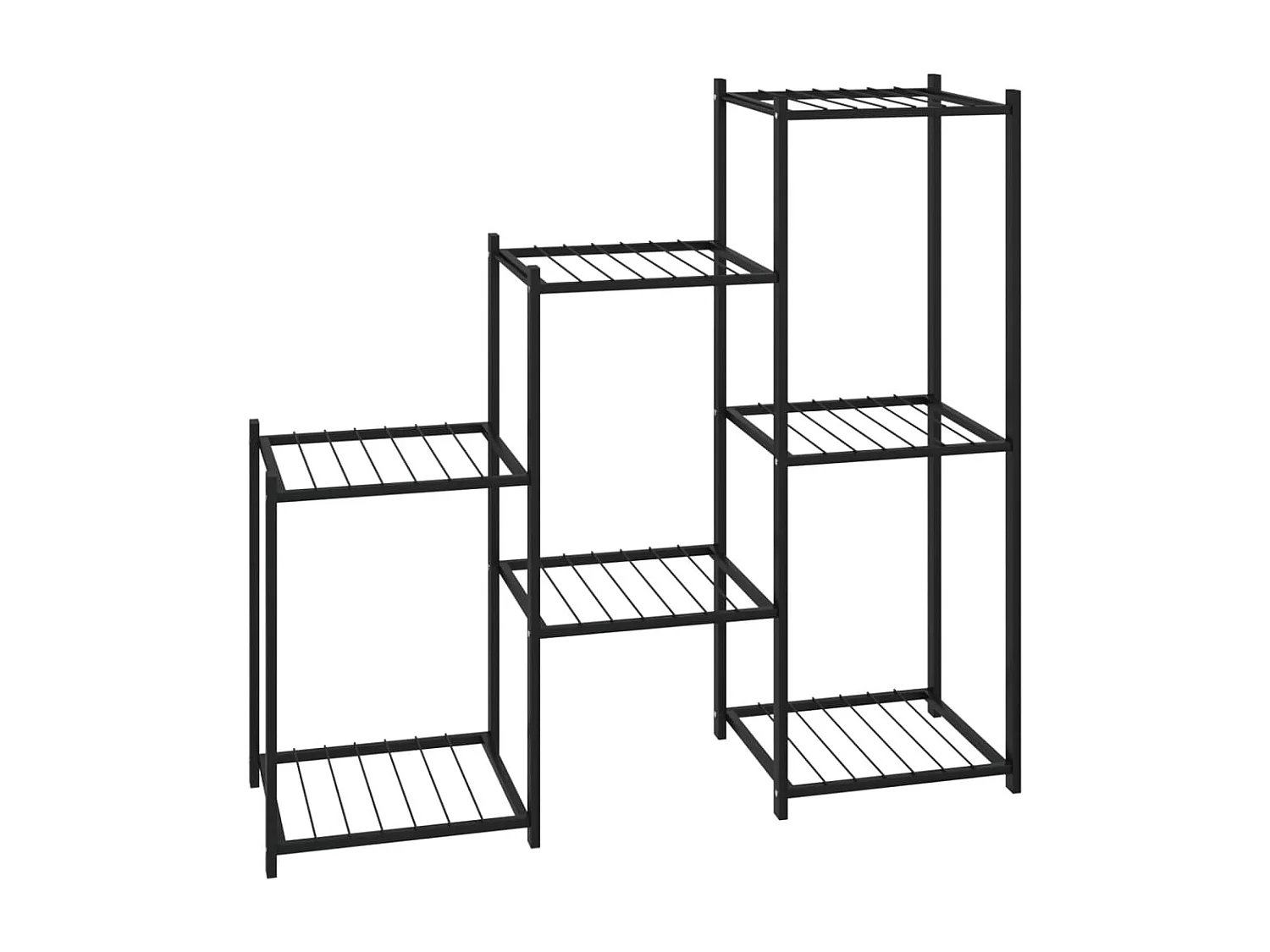 Jardinière 83x25x80 cm Noir Fer