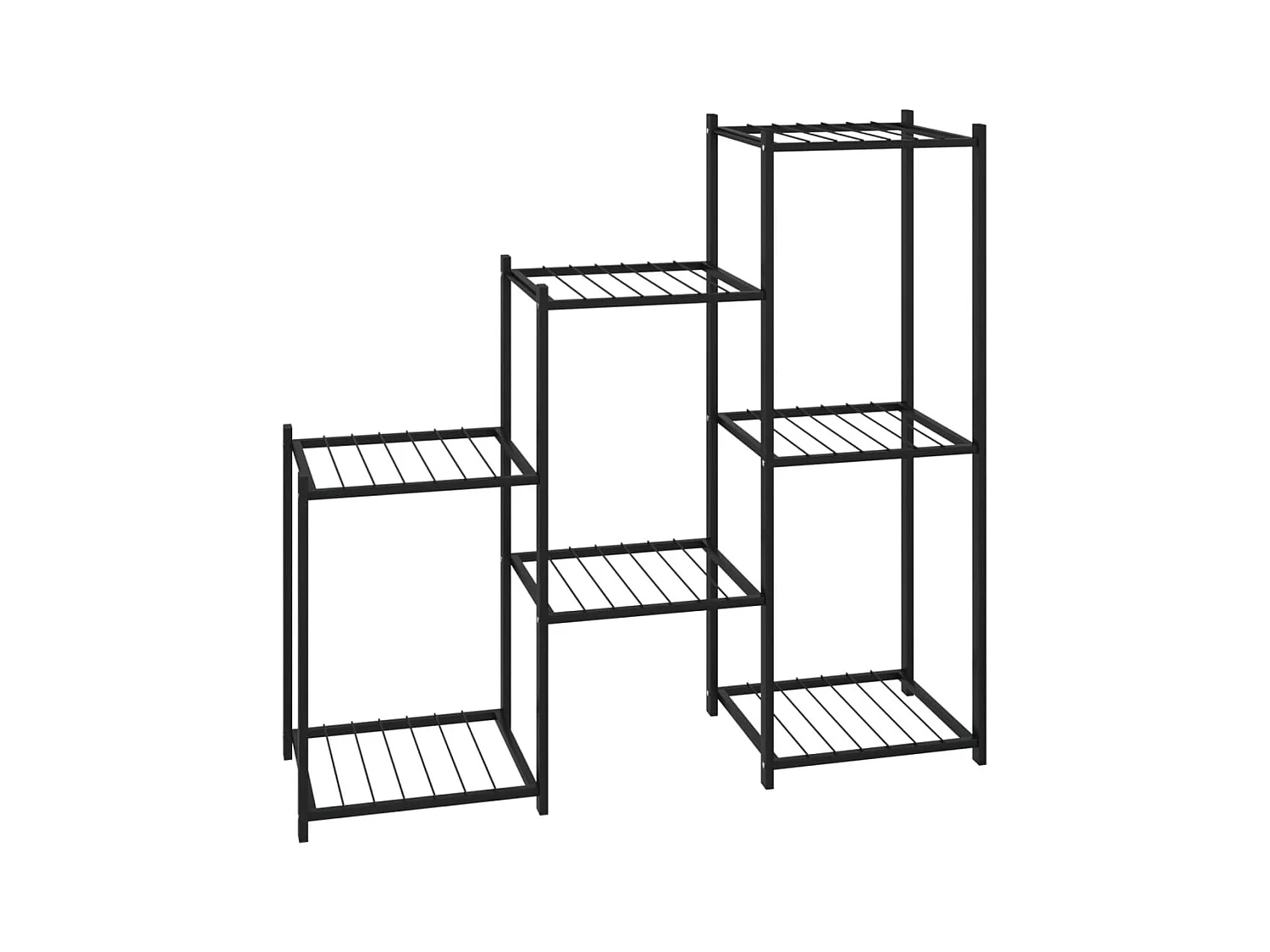 Fioriera 83x25x80 cm Ferro Nero