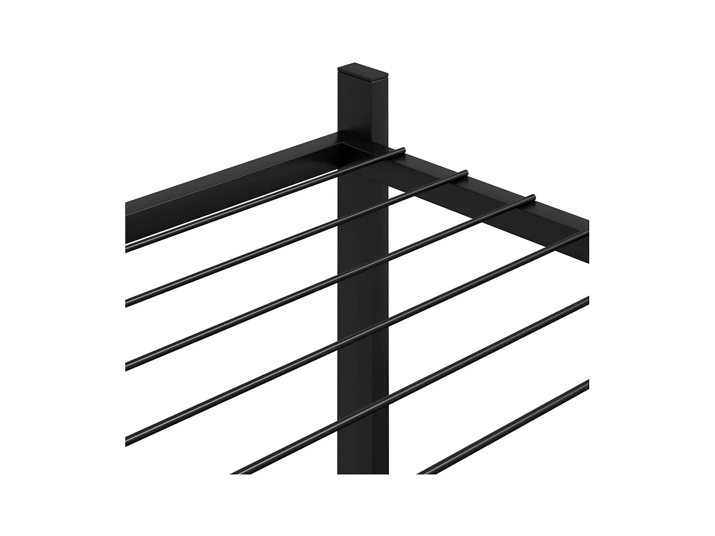 Fioriera 83x25x80 cm Ferro Nero