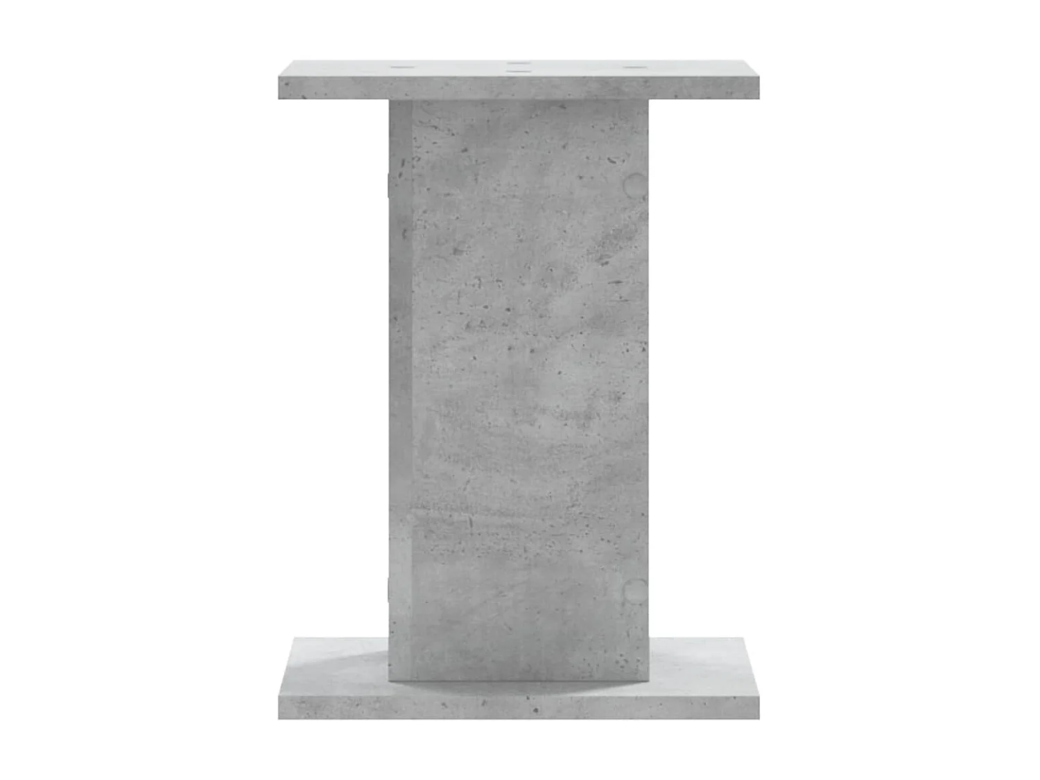 Supporti per piante 2 pezzi in cemento grigio e legno ingegnerizzato