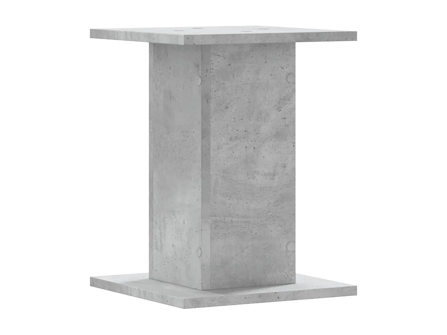 Supporti per piante 2 pezzi in cemento grigio e legno ingegnerizzato