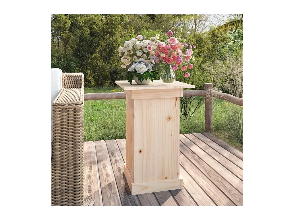 Support à fleurs 40x40x60 cm Bois de pin solide