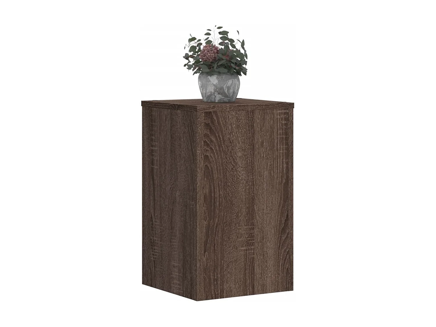 Plantenstandaards 2 stuks eikenbruin bewerkt hout