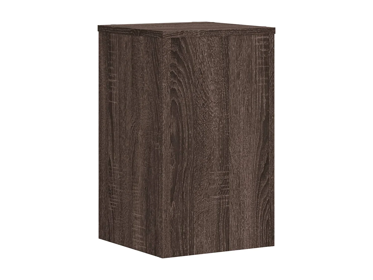 Supports pour plantes 2 pcs chêne marron bois d'ingénierie