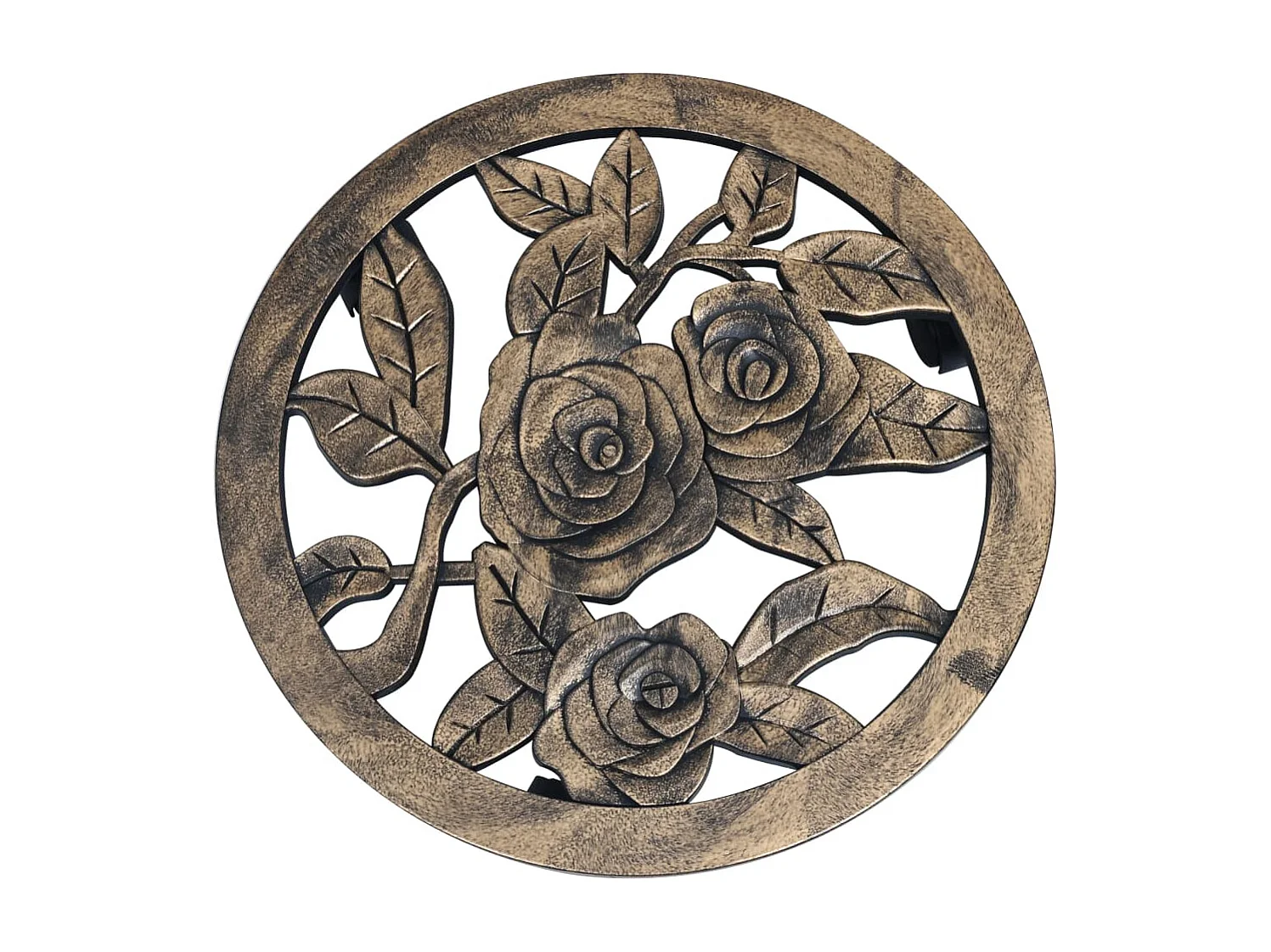 Chariots pour plantes 6 pcs Bronze 38 cm Plastique