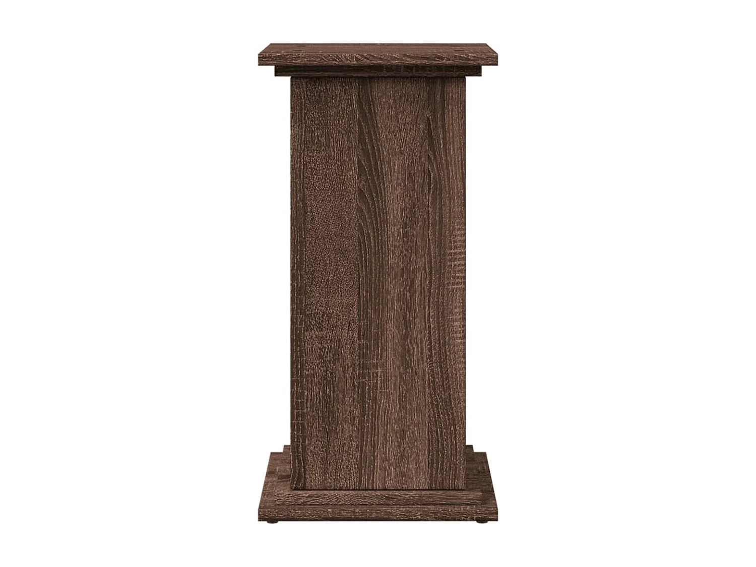 Piédestal avec rangement chêne marron bois d'ingénierie