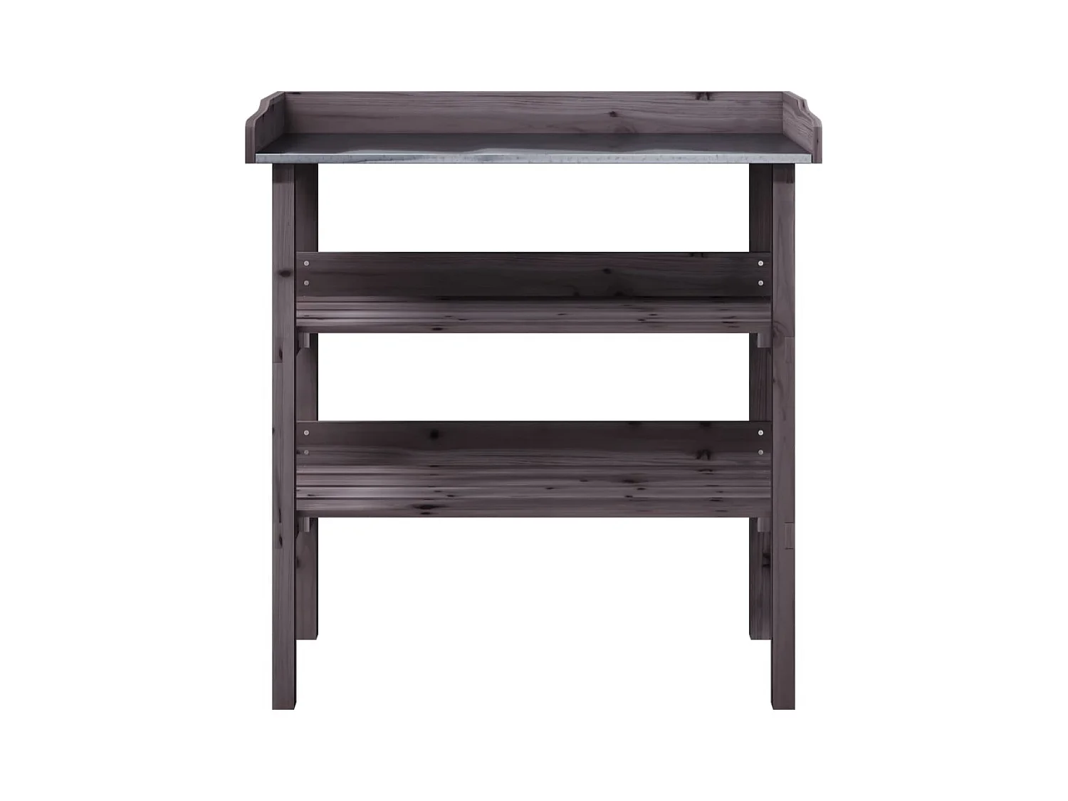 Plantentafel met planken grijs 78x38x82,5 cm dennenhout