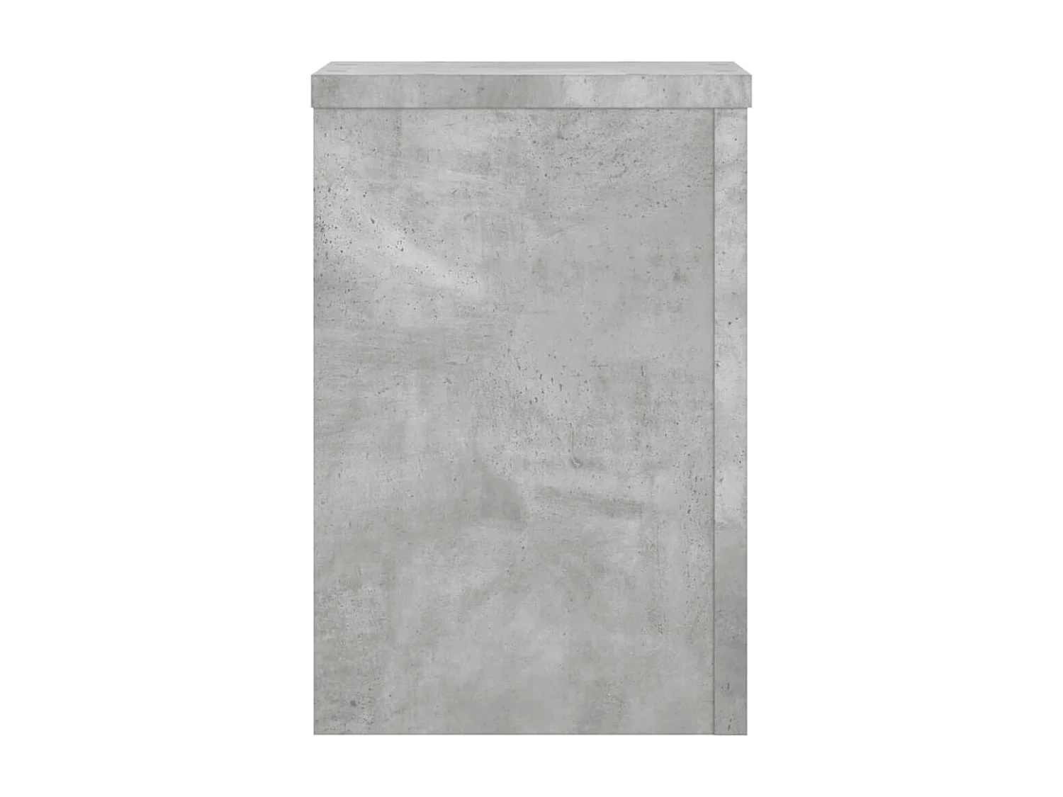 Supports pour plantes 2 pcs gris béton bois d'ingénierie