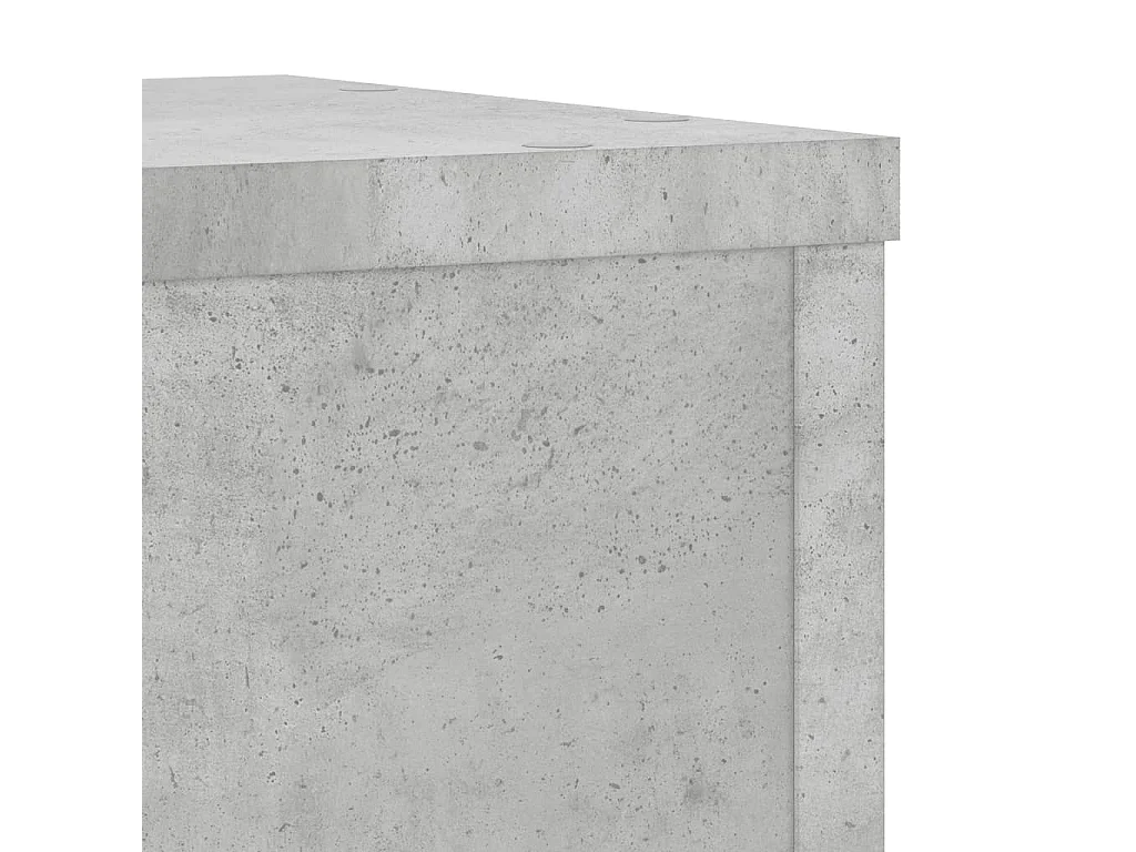 Supports pour plantes 2 pcs gris béton bois d'ingénierie