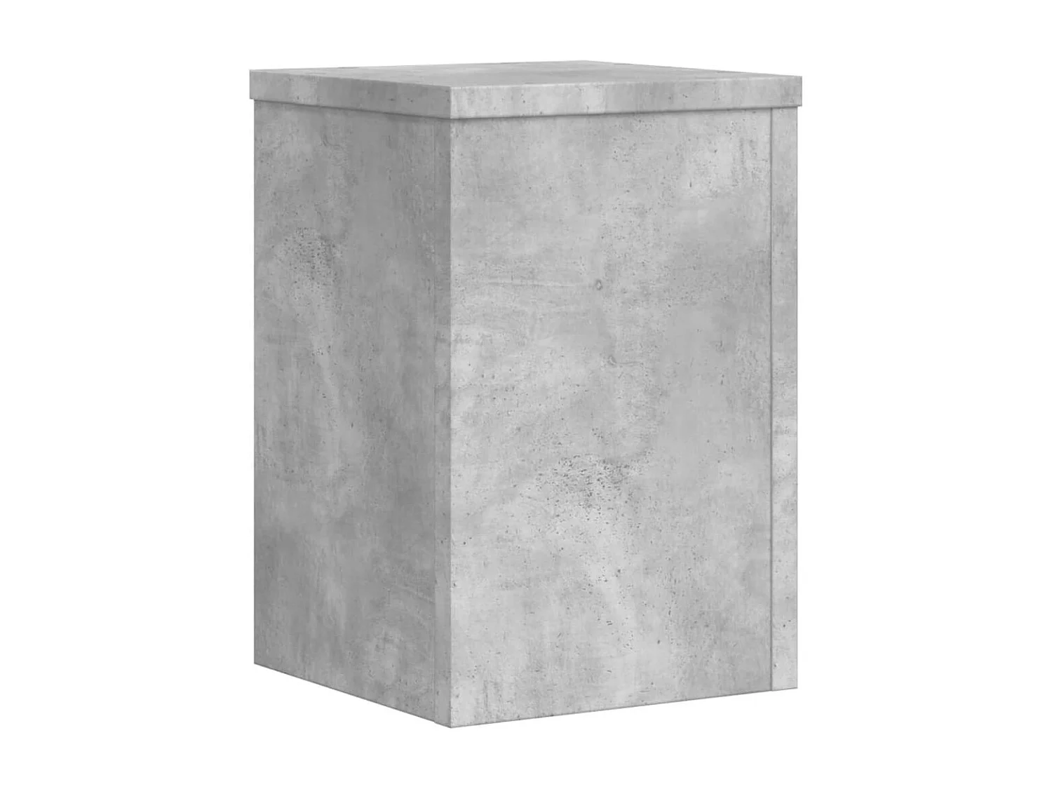 Supports pour plantes 2 pcs gris béton bois d'ingénierie