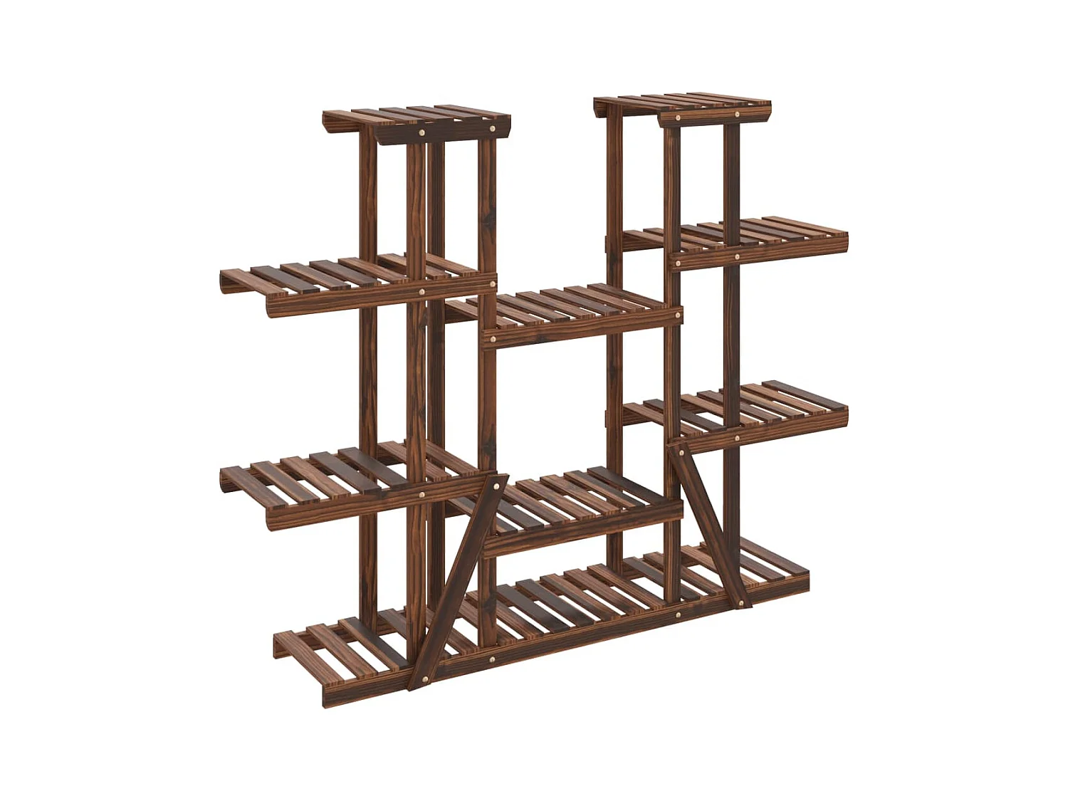 Soporte para flores 110x25x110,5 cm madera maciza de abeto