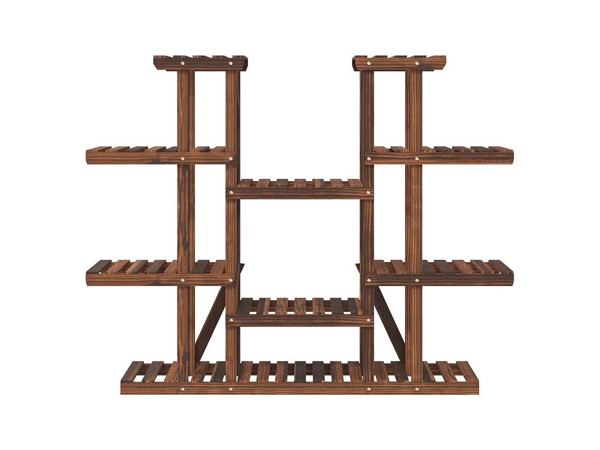 Soporte para flores 110x25x110,5 cm madera maciza de abeto