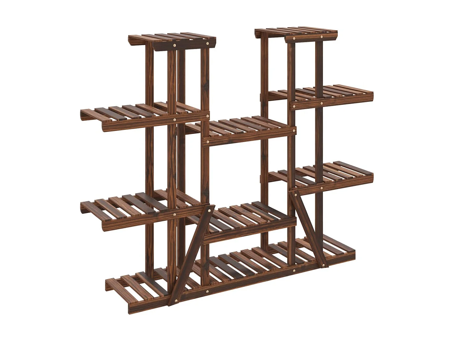 Support à fleurs 110x25x110,5 cm bois massif de sapin