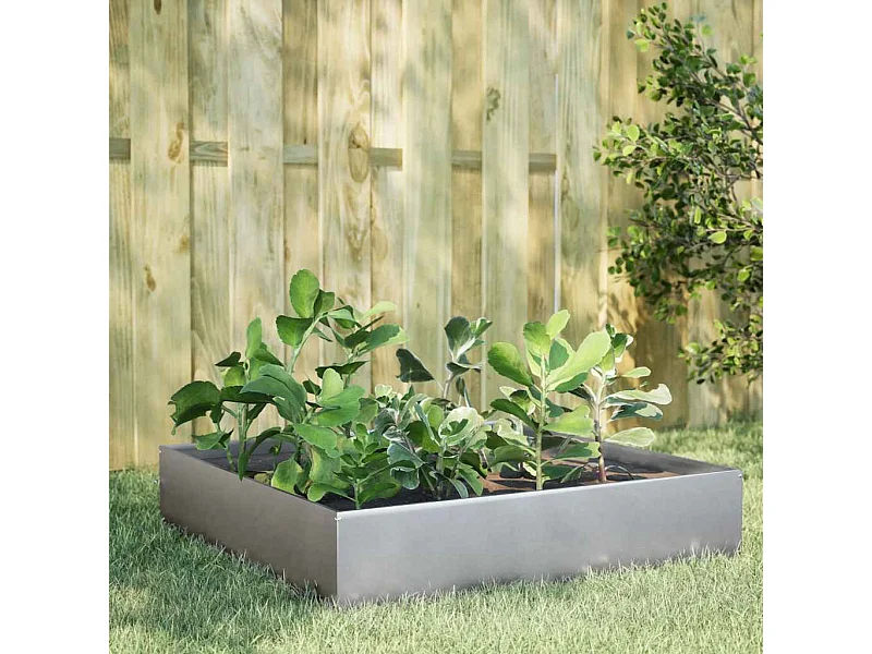 Bancal elevado 100x100x33,5 cm acero inoxidable