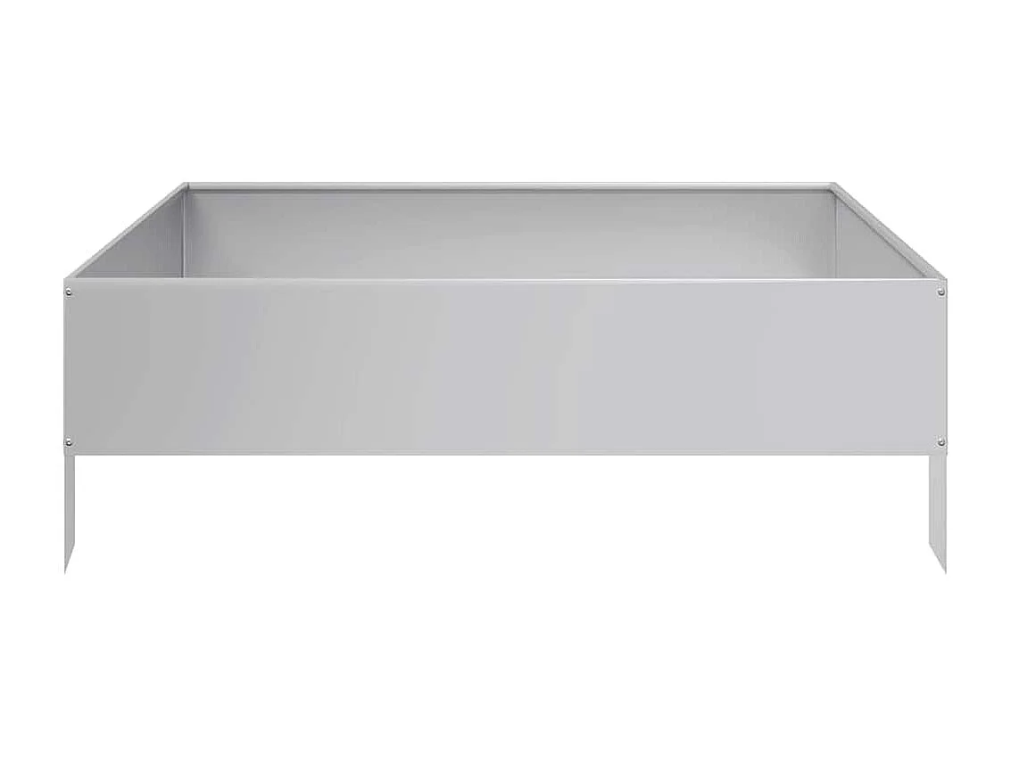 Hochbeet 100x100x33,5 cm Edelstahl