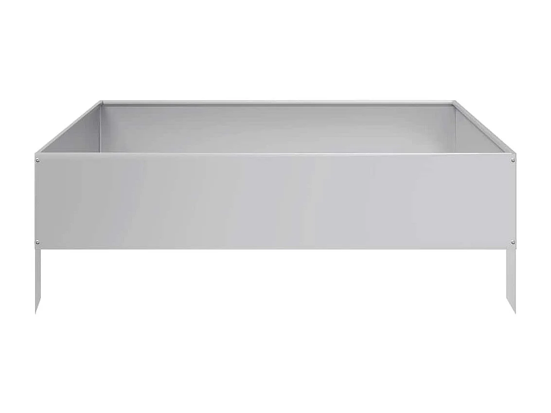 Hochbeet 100x100x33,5 cm Edelstahl
