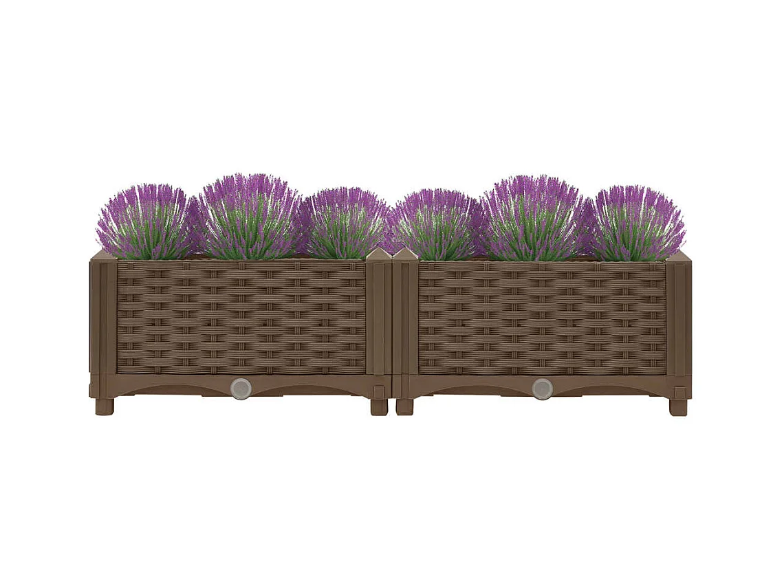 Hochbeet 80x40x23 cm Polypropylen