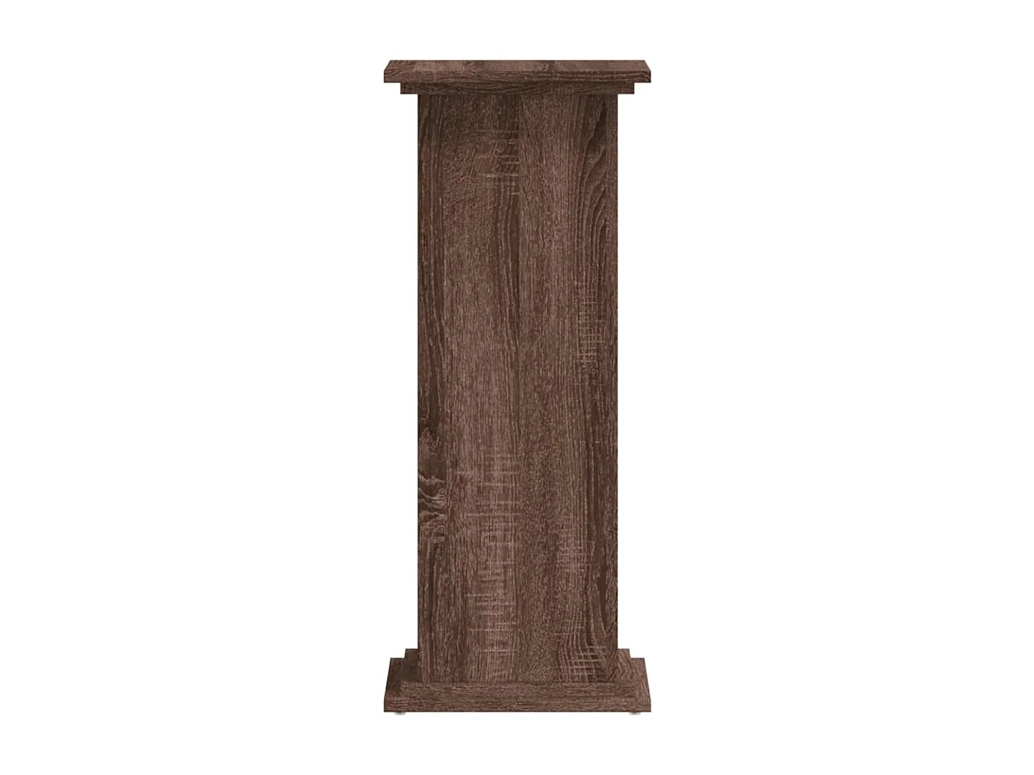 Plantenstandaard bruin eiken 33x33x80 cm bewerkt hout