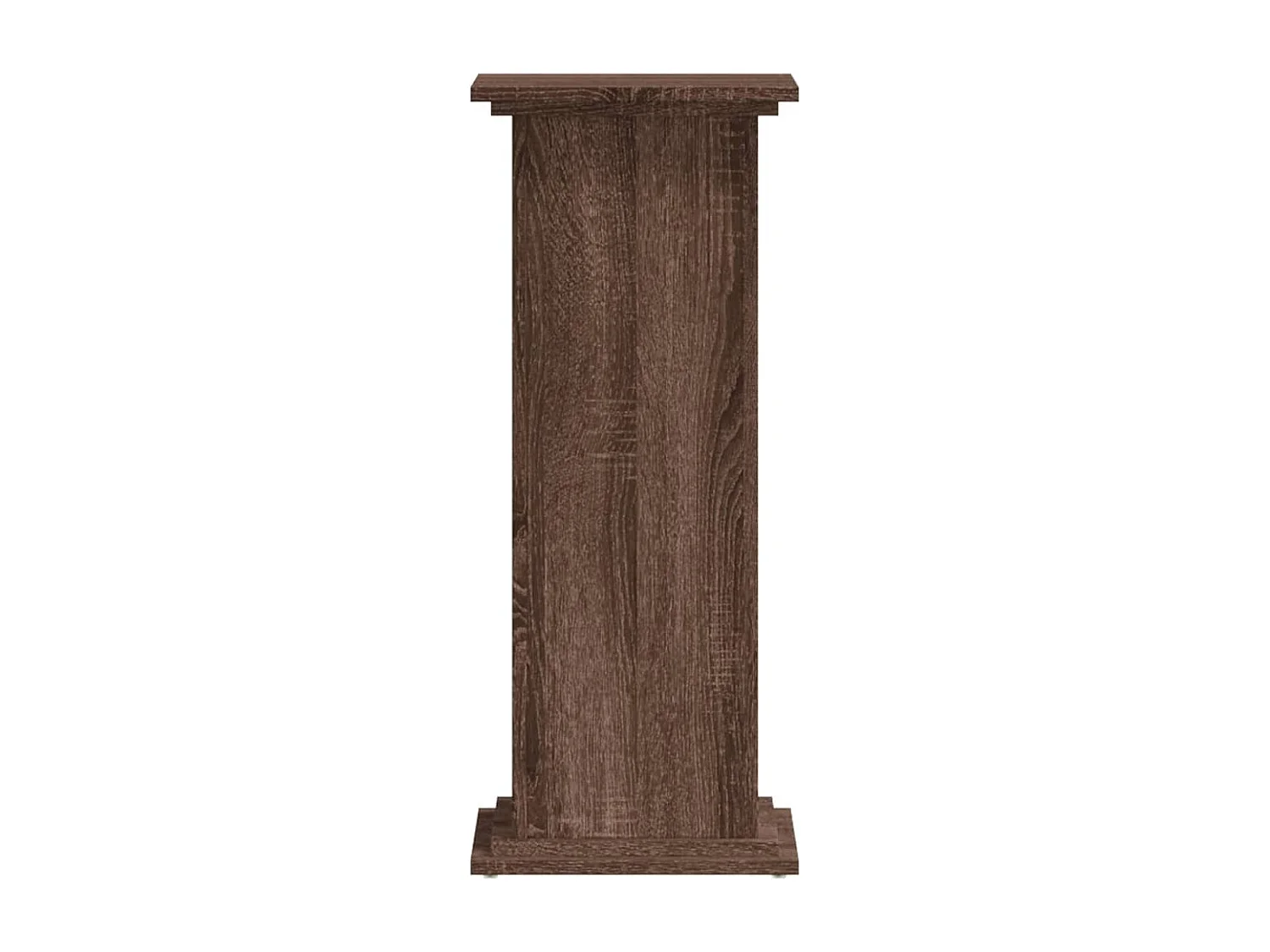 Support pour plantes chêne marron 33x33x80 cm bois d'ingénierie