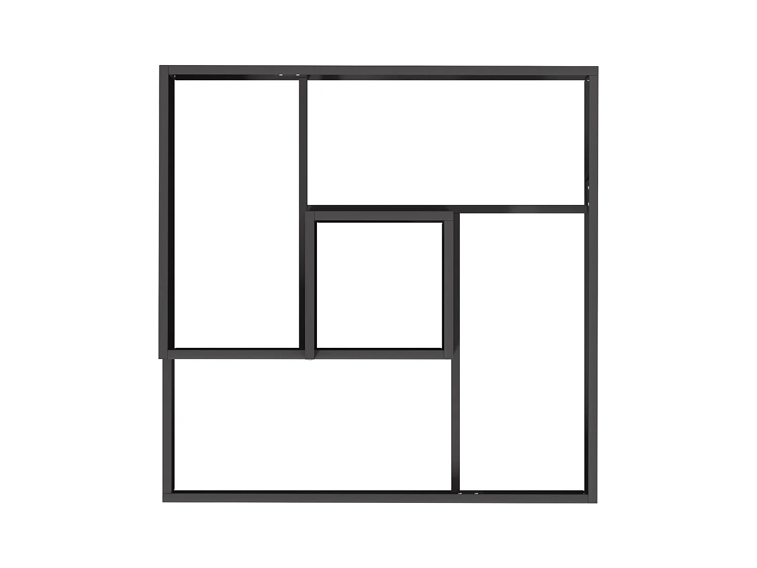 Maceta de plástico negra de polietileno de alta densidad mediana