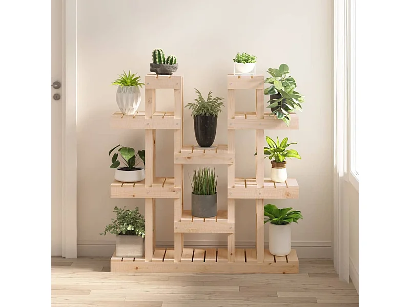 Soporte para plantas 104,5x25x109,5 cm Madera maciza de pino