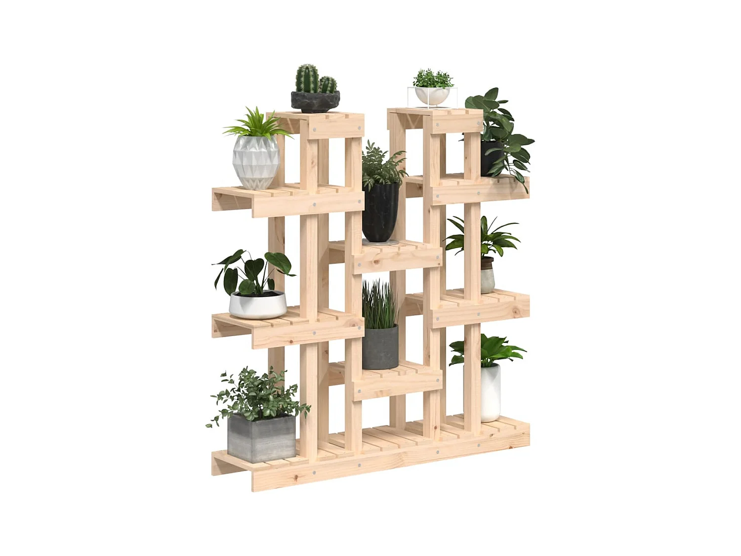 Soporte para plantas 104,5x25x109,5 cm Madera maciza de pino