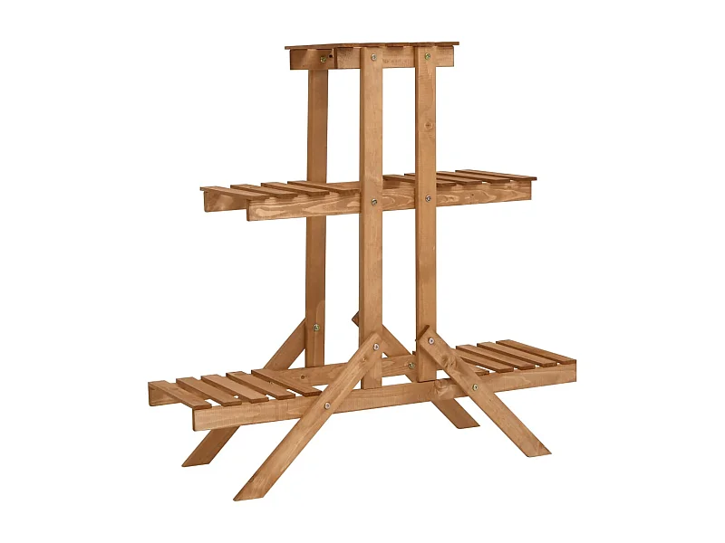 Soporte para plantas 83x25x83 cm Madera de abeto