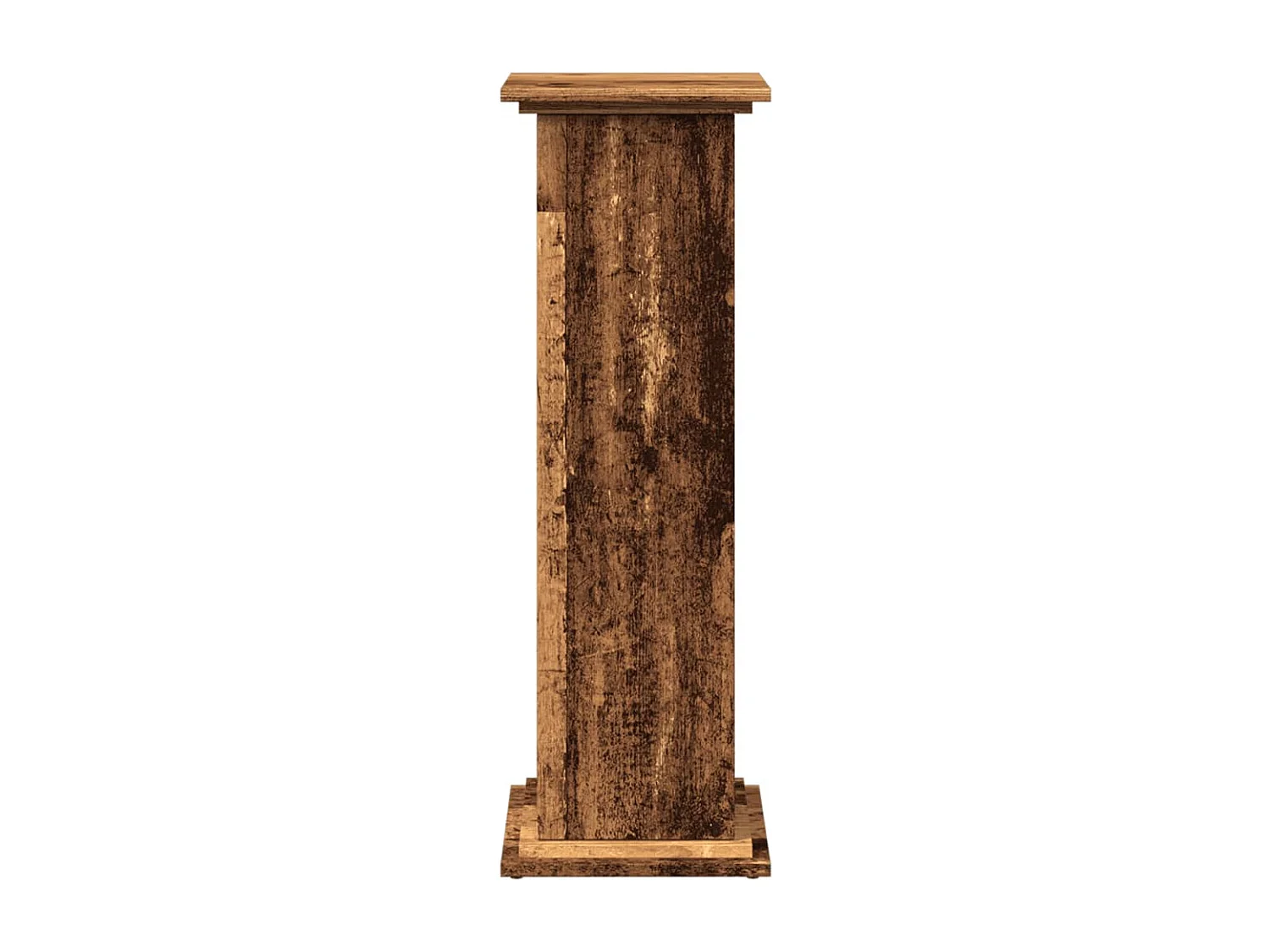 Piédestal avec rangement vieux bois bois d'ingénierie