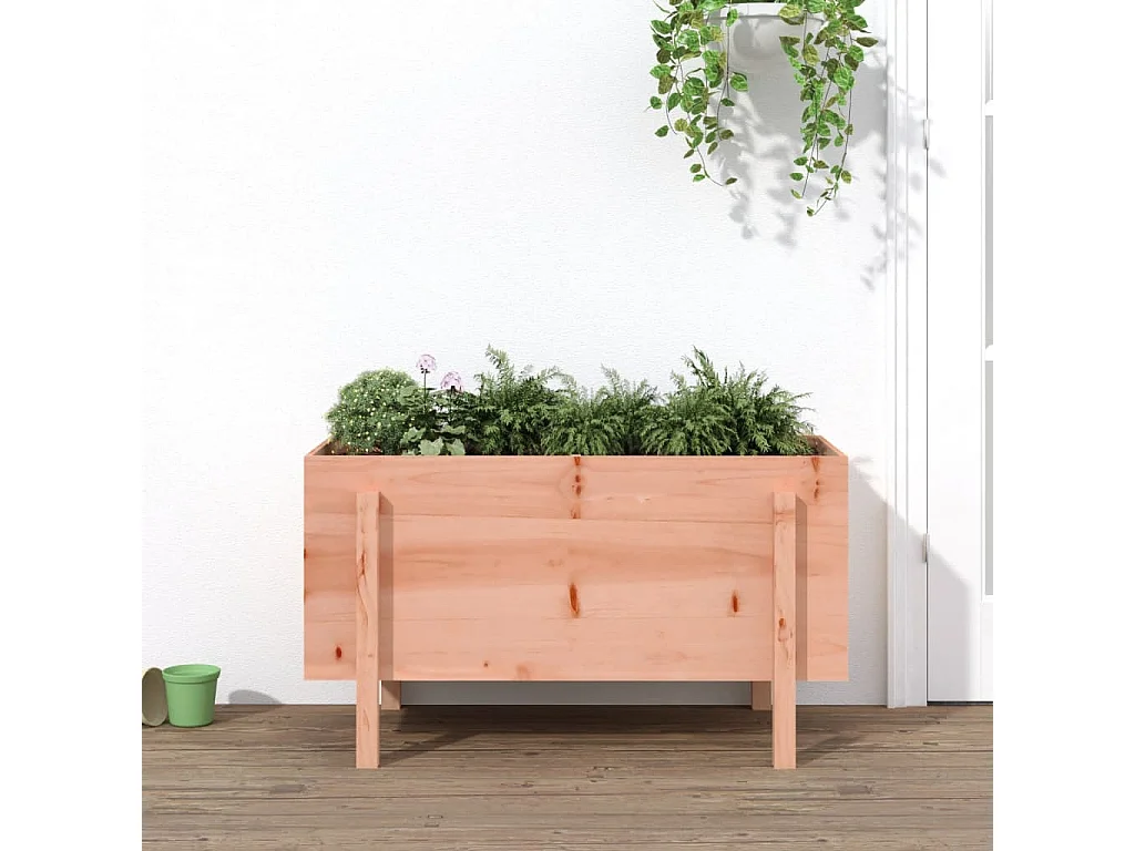 Bancal elevado de madera maciza Douglas de 101x50x57 cm