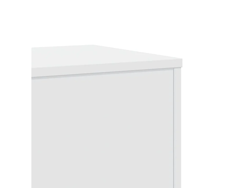 Support pour plantes blanc 33x33x100 cm bois d'ingénierie