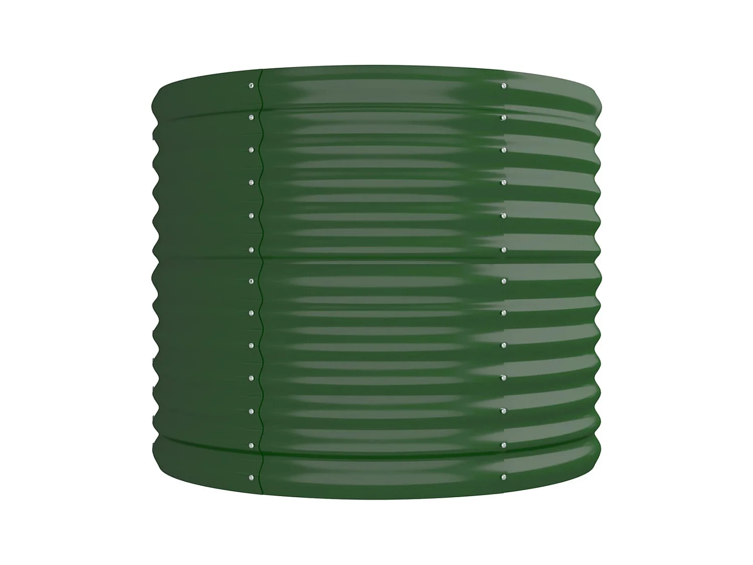 Letto da giardino rialzato in acciaio verniciato a polvere 296x80x68 cm verde