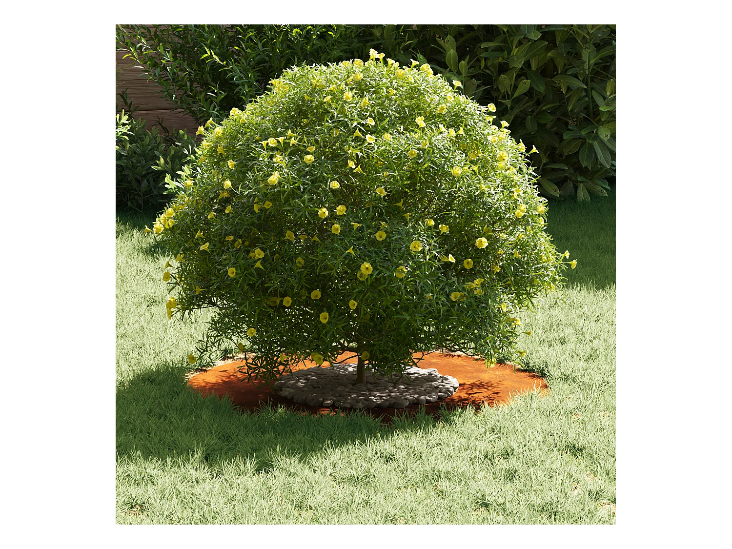 Pot en acier corten Acier corten Grand Empilable